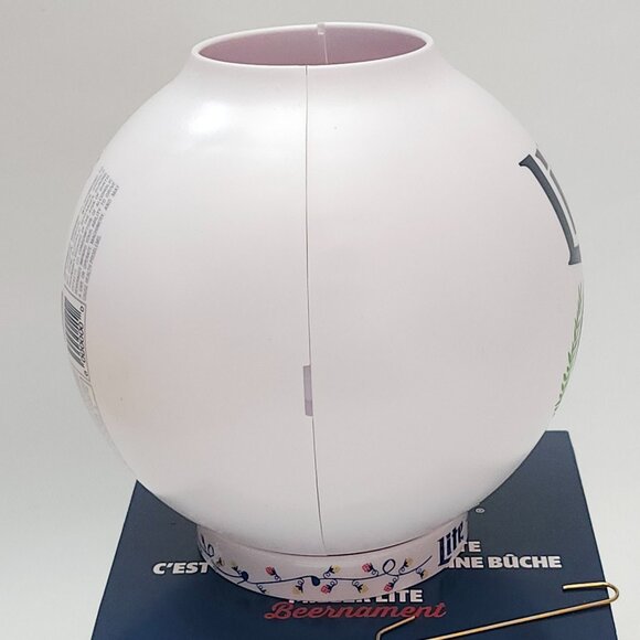 FUN MILLER LITE Beer Ornament BEERNAMENT BNIP Bulb Ornament Beer Can Pilsner - Picture 8 of 10